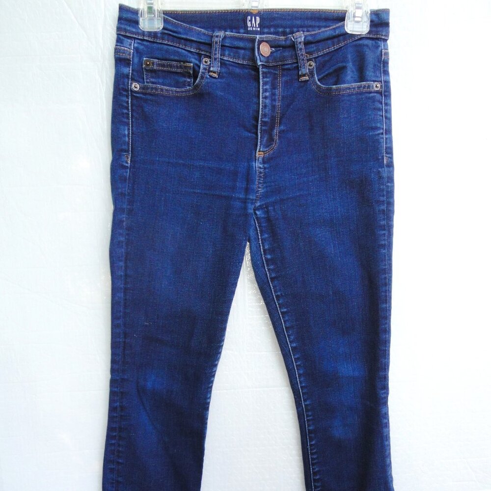 2 for $15 GAP 1969 True Skinny Dark Stretch Blue Jeans Women's Size 27 Short